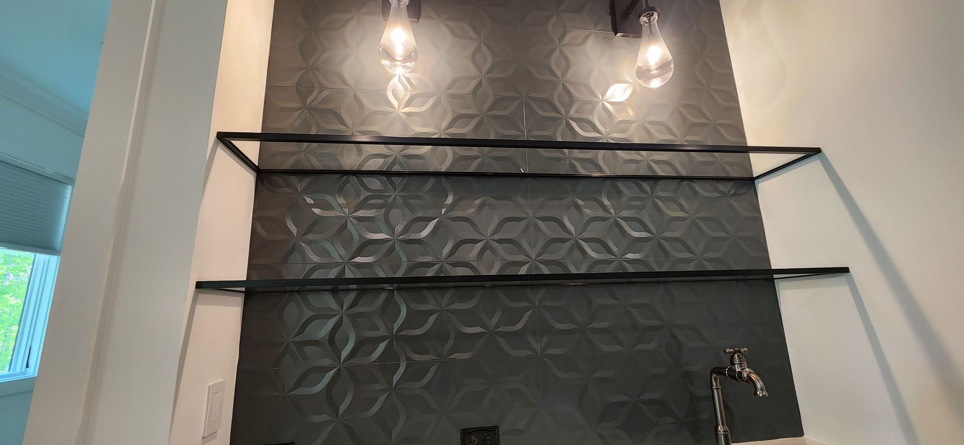 Glass shelves